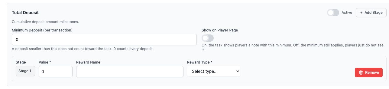 Mission V2 Add Stage expanded fields